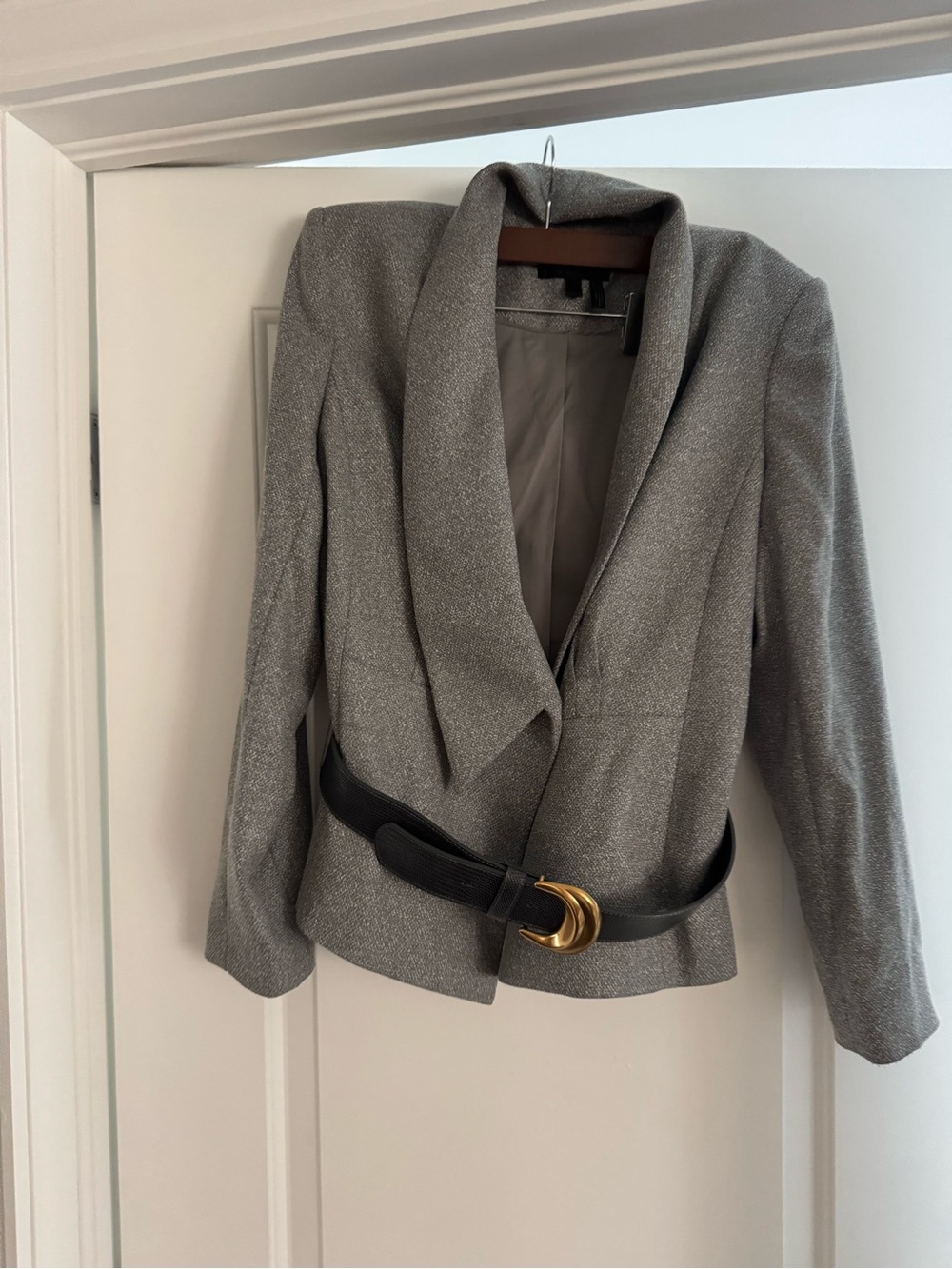 NWOT DONNA KARAB BELTED BLAZER